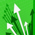 Green Stat background Royalty Free Stock Photo