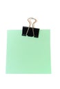 Green sticky note Royalty Free Stock Photo