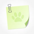 Green sticky note Royalty Free Stock Photo