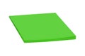 Green sticky post notes isolated