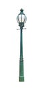 Green street lamppost Royalty Free Stock Photo