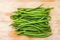 Green string beans ready for the pot Royalty Free Stock Photo