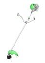 Green string trimmer on white background Royalty Free Stock Photo