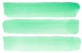 Green striped abstract background, watercolor line on the white texture paper background, background or template for text web ban