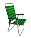 Folding chair isolated - Green Royalty Free Stock Photo