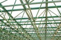 Structure of a greenhouse roof Royalty Free Stock Photo