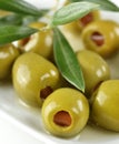 Green Stuffed Olives Royalty Free Stock Photo