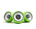 Green stylish audio system