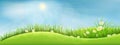 Green summer landscape Royalty Free Stock Photo