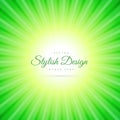 Green sunburst background Royalty Free Stock Photo