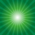 Green sunburst background Royalty Free Stock Photo