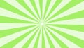 Green sunburst rotating background.Cartoon sunburst vintage.seamless loop. swirl spiral. Retro Pattern. circuses