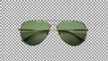 Green Sunglasses on Checkered Background Royalty Free Stock Photo