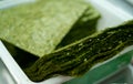 Green sushi nori sheets