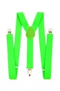 Green suspenders Royalty Free Stock Photo