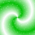 Green swirl with sparkles Royalty Free Stock Photo