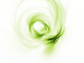 Green swirl on a white background clean beautiful Royalty Free Stock Photo