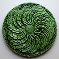 Green Swirls: A Paper Clay Sculpture Inspired By Hiroshi Nagai