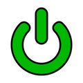 Green switch - vector