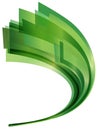 Green Swoosh Royalty Free Stock Photo