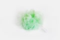 Green synthetic sponge for body wash Royalty Free Stock Photo
