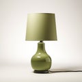 Minimal Olive Lamp With Green Shades On White Background Royalty Free Stock Photo