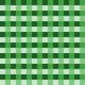 Green tablecloth Vector. Traditional tablecloth pattern Vector. Green color square pattern Royalty Free Stock Photo