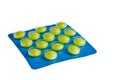 Green tablets.