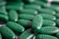 Green tablets vitamins