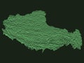 Relief Map of Tibet Autonomous Region