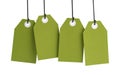 Green Tags Royalty Free Stock Photo