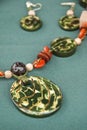 Green Tagua Nut Jewelry Set