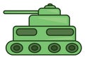 A ready tank,  or color illustration Royalty Free Stock Photo