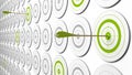 Green targets Royalty Free Stock Photo
