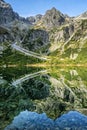 Green tarn, High Tatras mountains, Slovakia Royalty Free Stock Photo