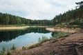 Green tarn Swedish nature reserve