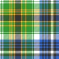 Green tartan seamless fabric texture