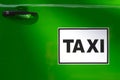 Green Taxi Royalty Free Stock Photo