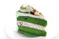 Green Tea Cake Royalty Free Stock Photo