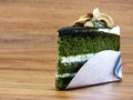 Green tea cake Royalty Free Stock Photo