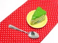 Green tea cake Royalty Free Stock Photo