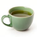 Green tea cup isolated on white background Royalty Free Stock Photo
