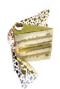 Green Tea Dessert Cake Royalty Free Stock Photo