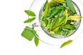 Green tea freshness Royalty Free Stock Photo