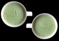 Green tea latte Royalty Free Stock Photo