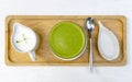 Green tea matcha latte Royalty Free Stock Photo