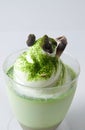 Green tea mousse