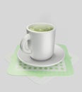 Green Tea in a Mug Royalty Free Stock Photo