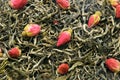 Green tea with rose