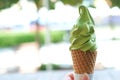 Green tea soft cream